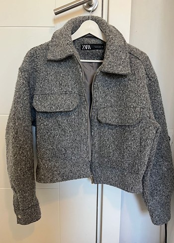 Zara gri buklet ceket