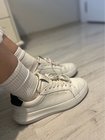 Calvin klein beyaz sneaker ayakkabı