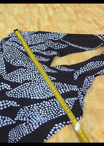 Kahverengi Boncuk desen Detaylı V Yaka Tulum - Görsel 5