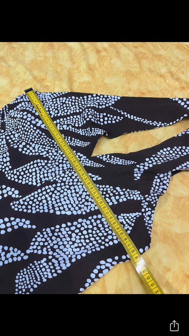 Kahverengi Boncuk desen Detaylı V Yaka Tulum - Görsel 5