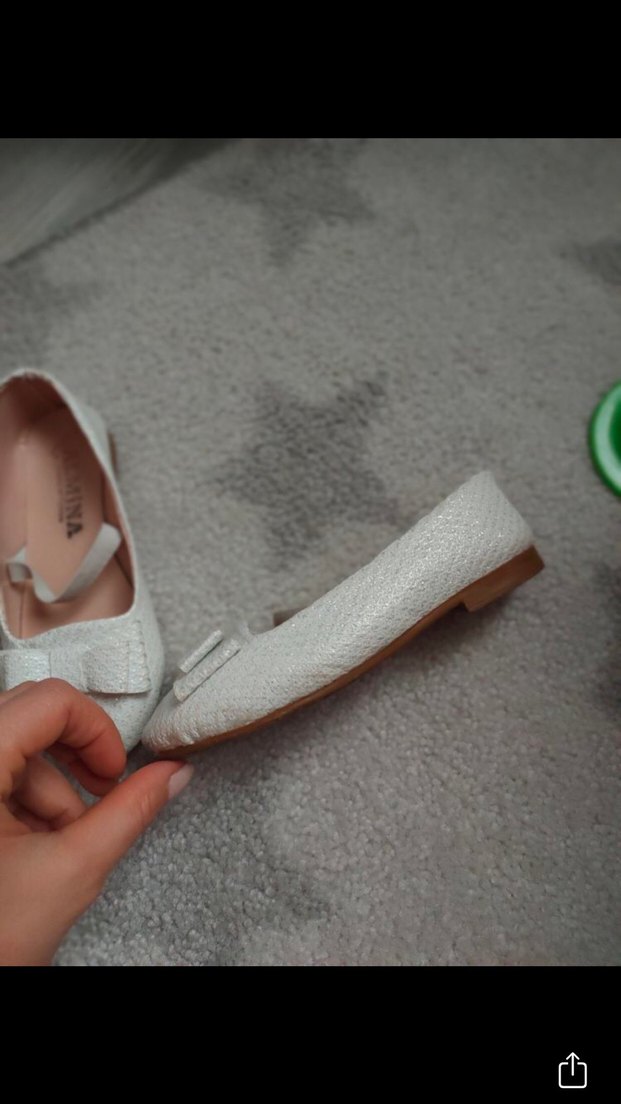 Kız Çocuk simli Tokalı Babet Ayakkabı - Görsel 3