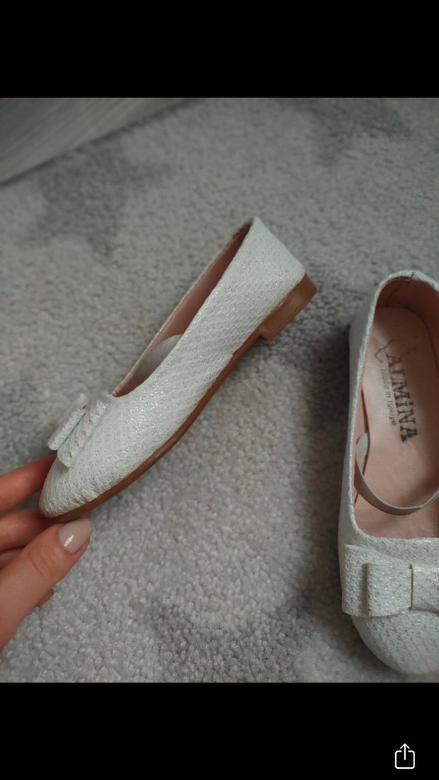 Kız Çocuk simli Tokalı Babet Ayakkabı - Görsel 2