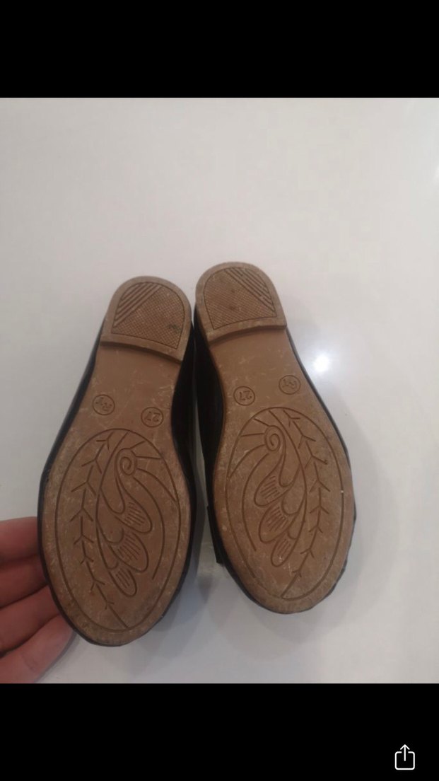 Kız Çocuk Siyah Fiyonk Detaylı Babet - Görsel 4