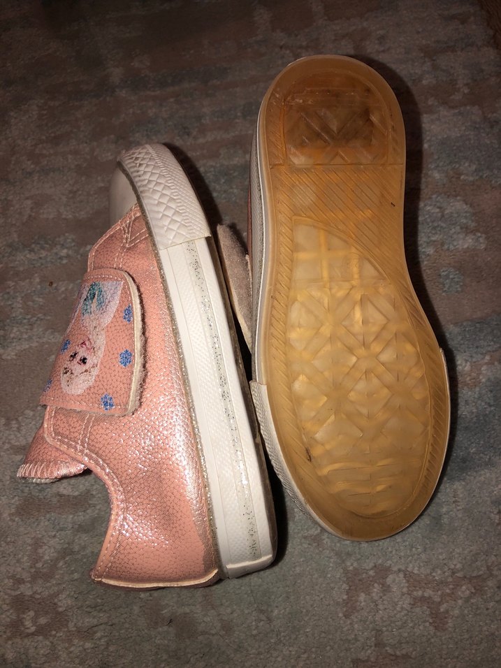 Kız Çocuk Pembe Nakışlı Cırt Cırtlı Spor Ayakkabı - Görsel 5