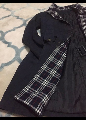 Kadın Lacivert Trençkot - Görsel 2