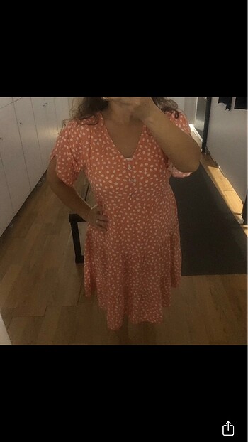 LC Waikiki LCW somon renk elbise