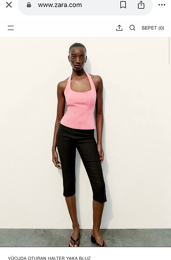 Zara Boyundan Bağlamalı Bluz