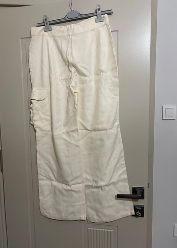 Kumaş kargo pantolon - Görsel 3