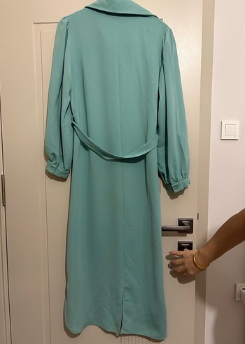 Uzun Turkuaz Kadın tunik - Görsel 3