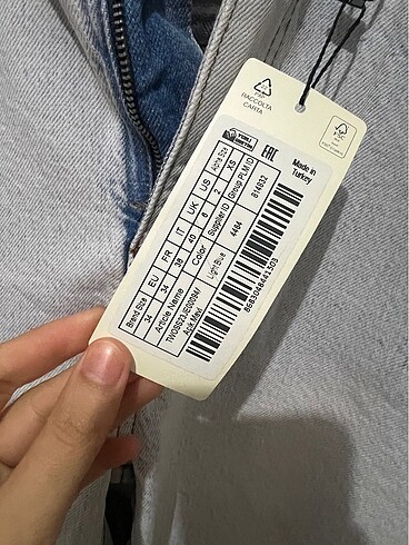 Diğer Açık kot boydan lacivert İspanyol