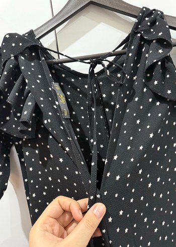 Siyah Puantiyeli Tulum - Görsel 5