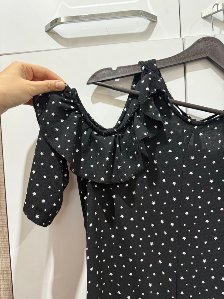 Siyah Puantiyeli Tulum - Görsel 3