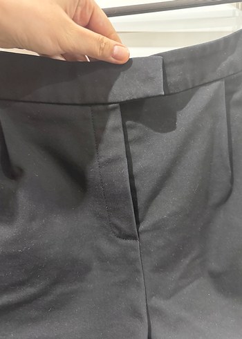 Siyah Kemerli Yüksek Bel Mini Şort - Görsel 14