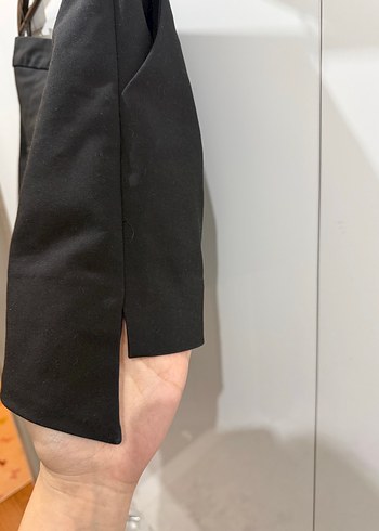 Siyah Kemerli Yüksek Bel Mini Şort - Görsel 13