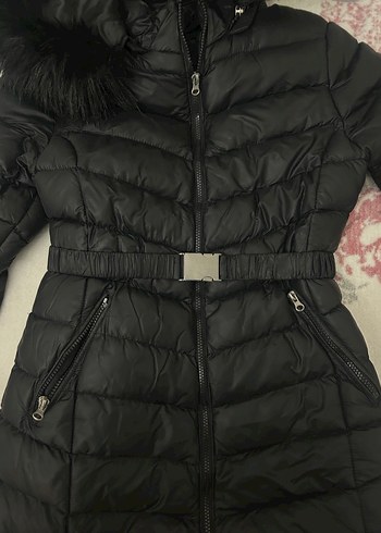 Kadın Uzun Şişme Mont - Görsel 4