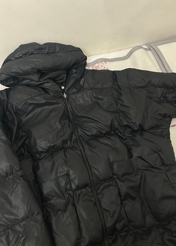 Kadın Siyah Şişme Mont - Görsel 2