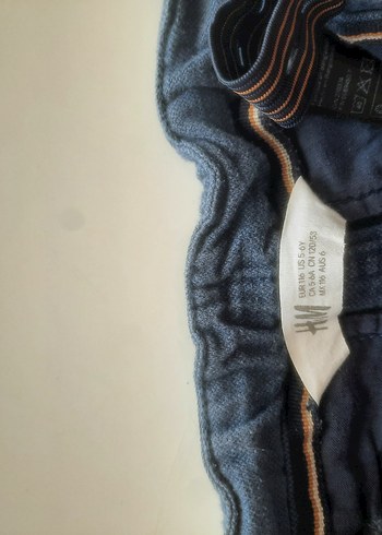 H&M Erkek Çocuk Lacivert Bol Kesim keten şort