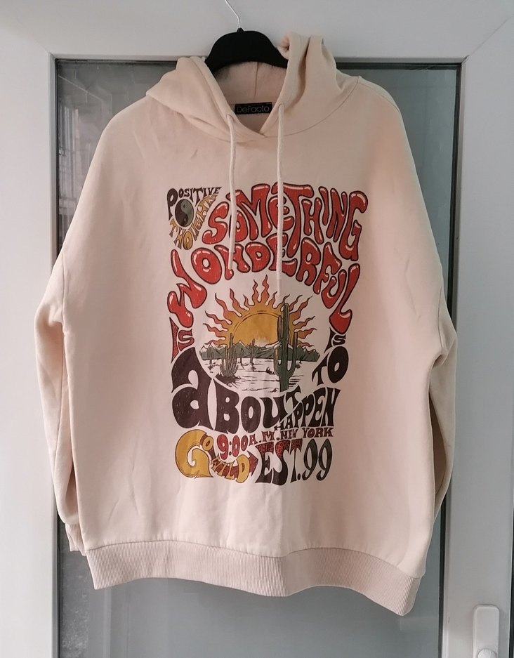 Bohem Tarzı Baskılı Kadın Sweatshirt - Görsel 2