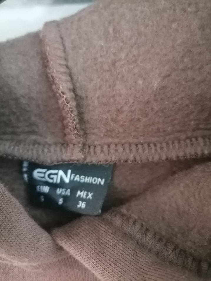 Kahverengi Kapüşonlu Kadın Sweatshirt - Görsel 4