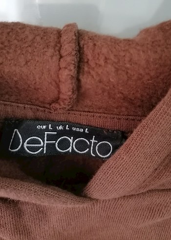 Kadın Kahverengi Kapüşonlu Sweatshirt - Görsel 3