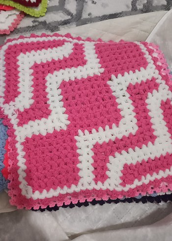 Kırmızı Beyaz Çizgili Banyo lif - Görsel 2