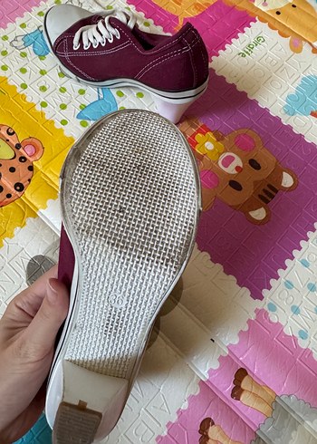 Tasarımcı Bordo Bağcıklı Sneaker Kadın Ayakkabı