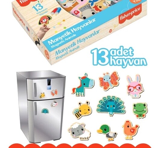 Fisher Price Fisher Price Manyetik Hayvanlar (+3 Yaş)
