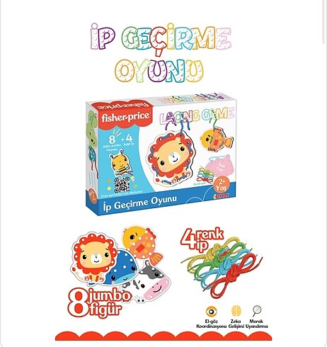 Fisher Price Fisher Price İp Geçirme Oyunu Lacing Game