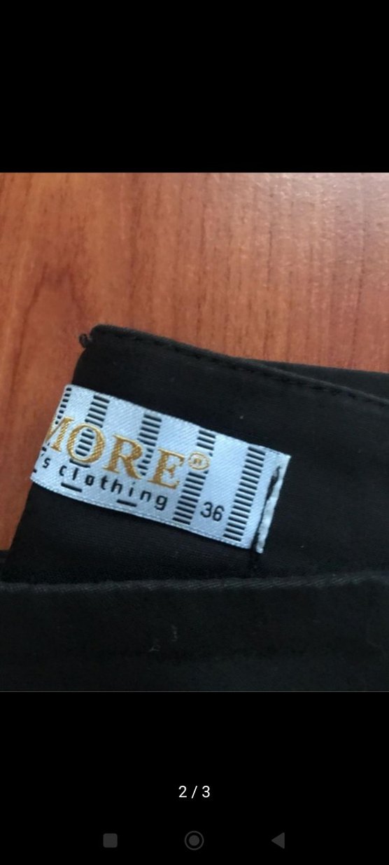 Siyah Fermuarlı Regular Fit Kadın Kumaş Pantolon - Görsel 3