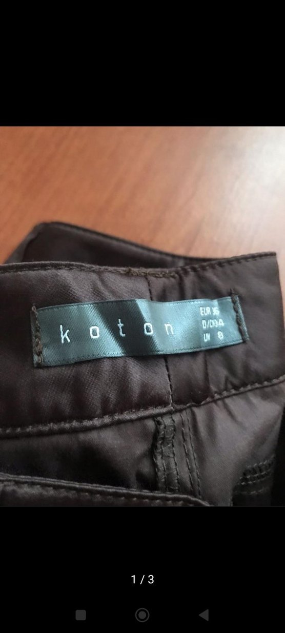 kahverengi Beli Kemerli Kadın Kumaş Pantolon - Görsel 2