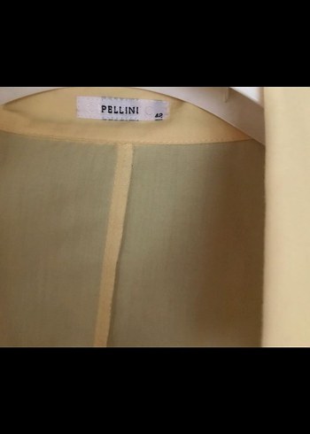 Sarı Mini Kadın Gömlek Düğmeli Nakışlı - Görsel 4