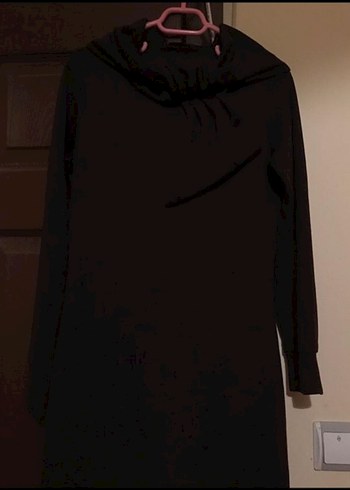 Uzun Kollu Siyah Gotik Kadın Tunik - Görsel 2