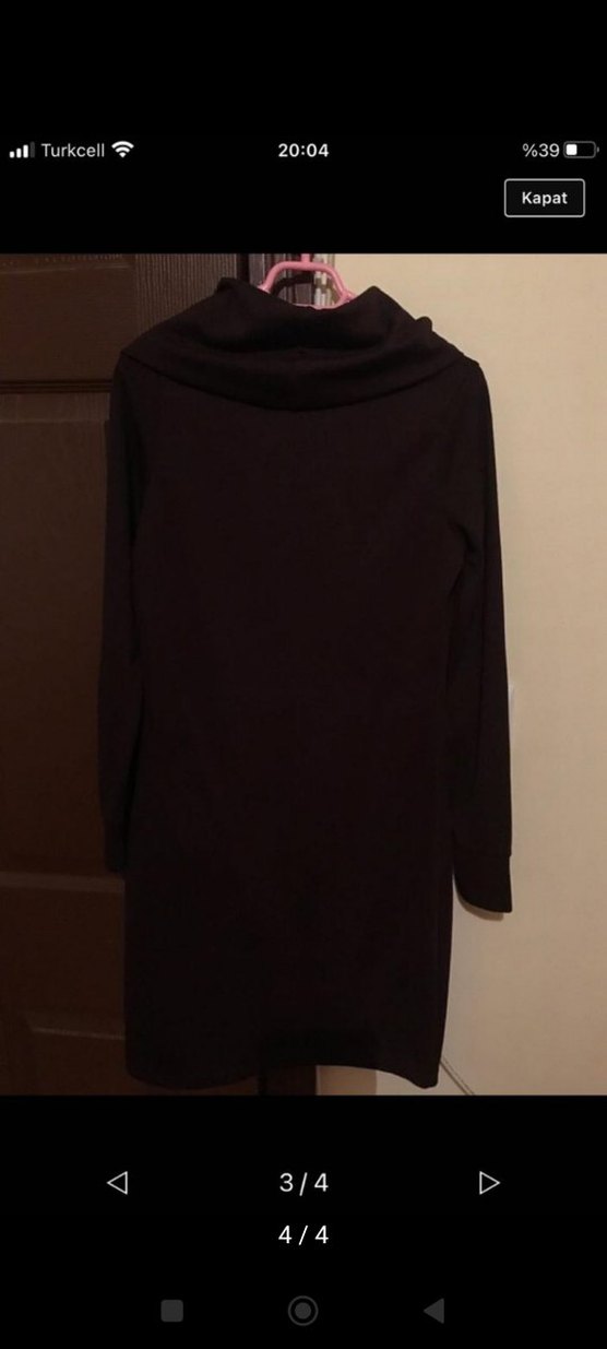 Uzun Kollu Siyah Gotik Kadın Tunik - Görsel 4