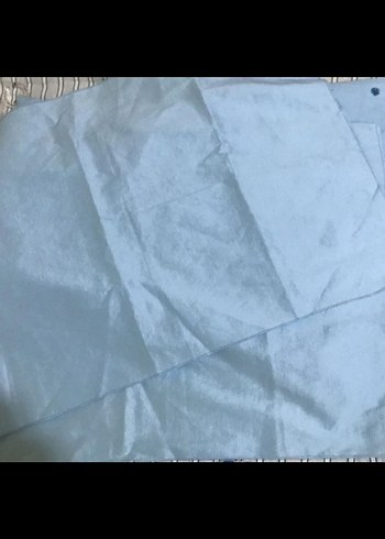 Nakışlı Pastel Mavi elbise Şallı - Görsel 4