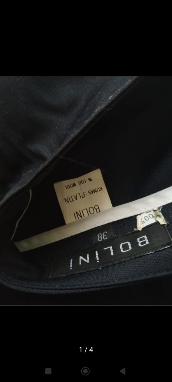 Siyah Düğmeli Kadın Blazer Ceket takım - Görsel 3