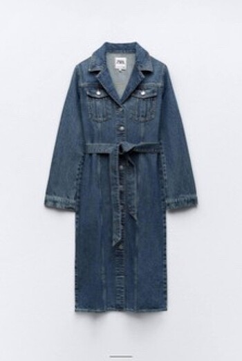 s Beden Zara denim elbise