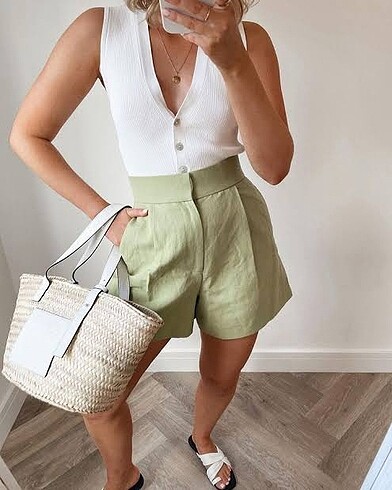 Zara Keten Şort