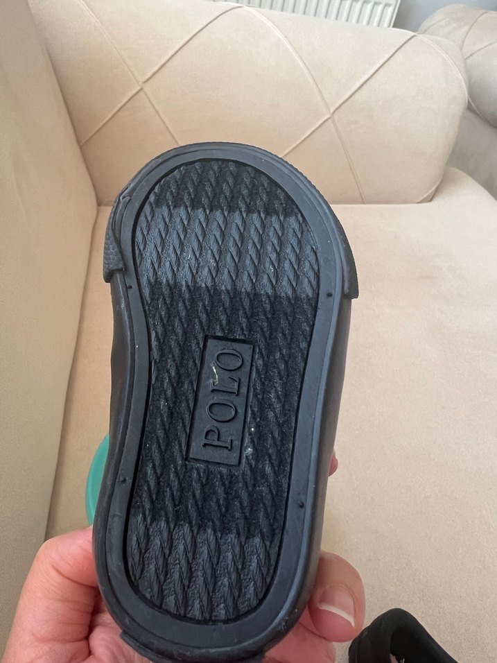 Erkek Çocuk Siyah Cırt Cırtlı Spor Ayakkabı - Görsel 4