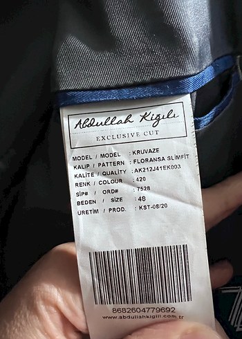 Abdullah Kiğılı Gri Ekose Desenli Erkek Takım Ceketi - Görsel 4