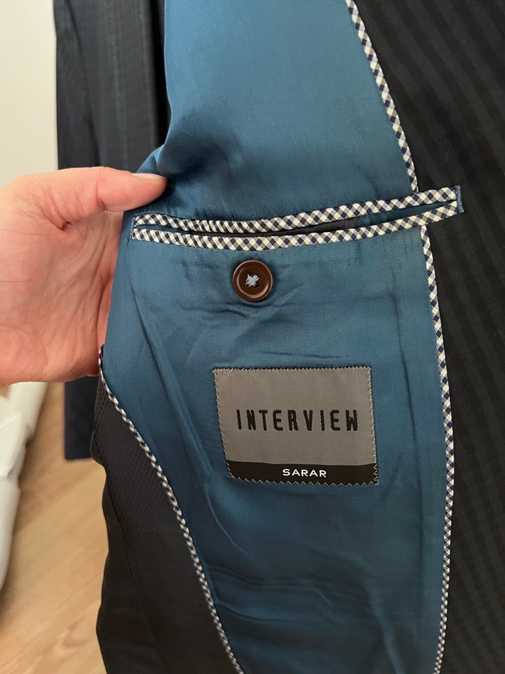 Koyu lacivert Erkek Ofis Takım Elbise - Görsel 3