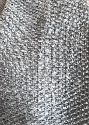 Gri Erkek Örgü Pamuklu Sweatshirt - Görsel 2