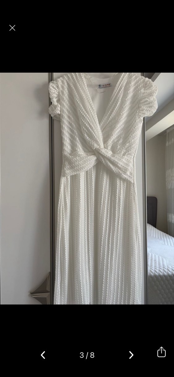 Beyaz elbise - Görsel 3