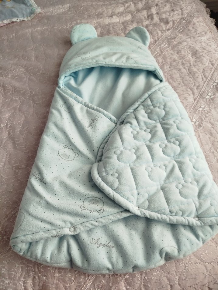 Nakışlı Mavi Bebek Battaniyesi - Görsel 2