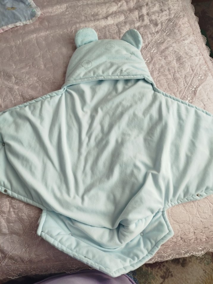 Nakışlı Mavi Bebek Battaniyesi - Görsel 3