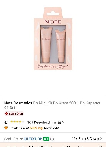 Note bb krem