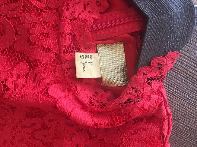 xs Beden kırmızı Renk H&M mini elbise