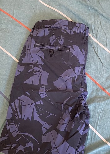 42 Beden mavi Renk Erkek Mavi Kumaş Şort H&M Large&XLarge
