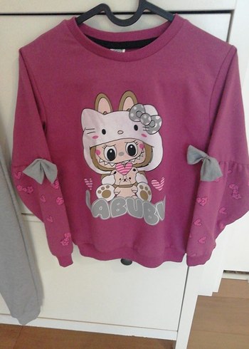 LABUBU BASKILI 8_9 YAŞ EŞOFMAN TAKIM - Görsel 2