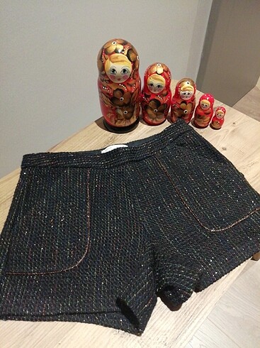 ZARA GIRLS DOKULU SİMLİ SHORT 