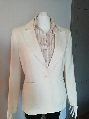 FABRİKA KREM BLAZER CEKET 